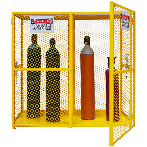 The Importance of Gas Cylinder Storage Units with Labeled Compartments