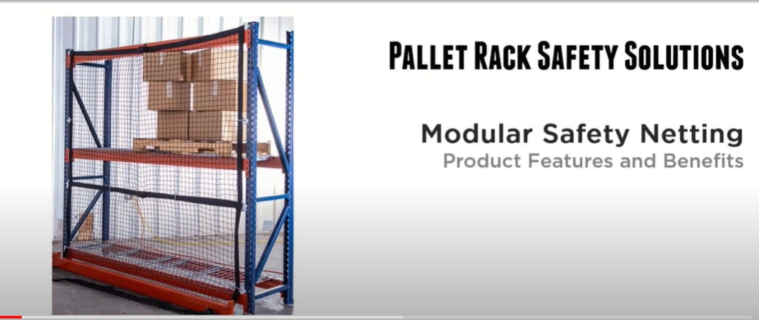 How to Install Adrian's Modular Pallet Rack Safety Netting?