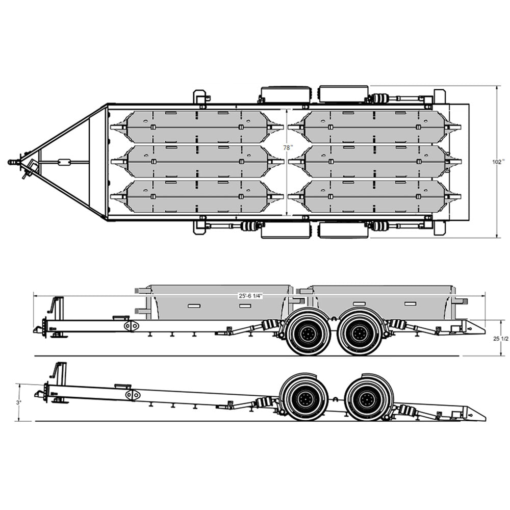 K12 Defense Enforcer - 6 Barrier Trailer Package - S4 Bollards