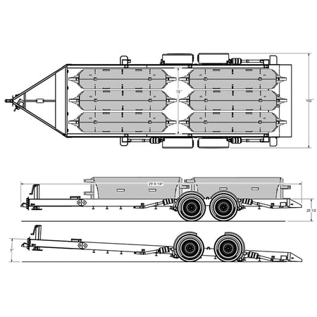 K12 Defense Enforcer - 6 Barrier Trailer Package - S4 Bollards