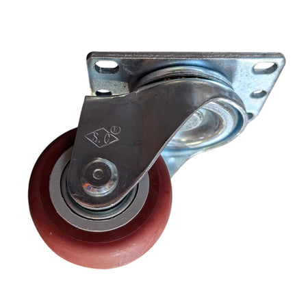 2-1/2" x 1-1/4" Poly-Pro Wheel Swivel Caster - Top Lock Brake - 250 lbs. Capacity - Durable Superior Casters