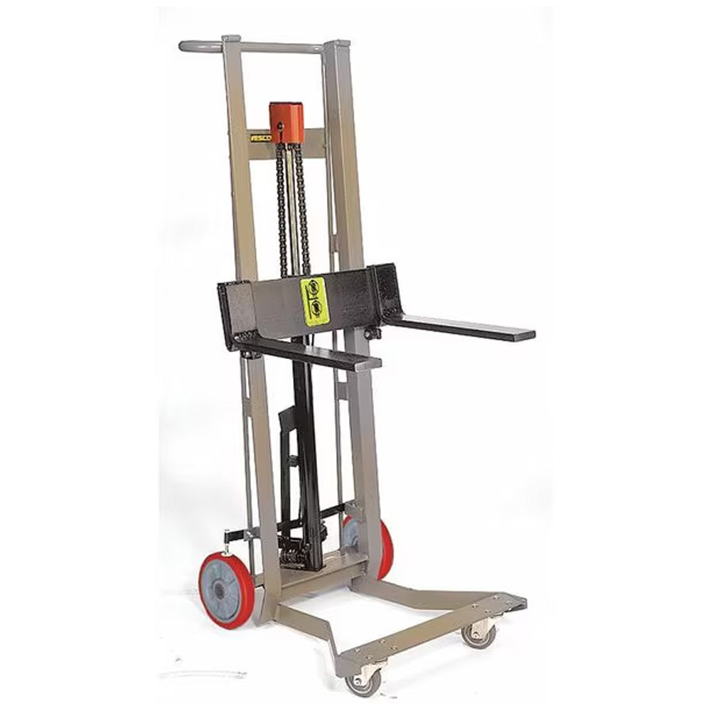 Four-Wheeled Hydraulic Pedalift Jack with Foot Pump, 750 lb Capacity - Wesco