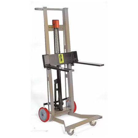 Four-Wheeled Hydraulic Pedalift Jack with Foot Pump, 750 lb Capacity - Wesco