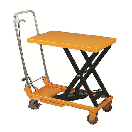 Folding Handle Scissors Lift Table with 330-1100 lb Capacity - Wesco