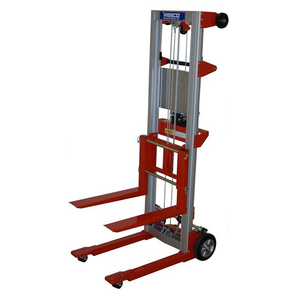 Hand Winch Lifter, Fixed Base - 400 lbs Capacity - Wesco