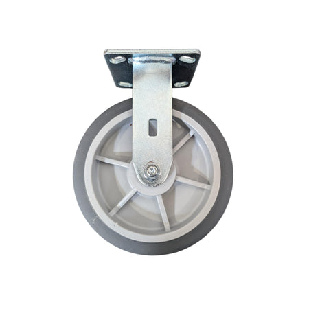 8" x 2" Thermo-Pro Wheel Rigid Caster - 600 lbs. Capacity - Durable Superior Casters