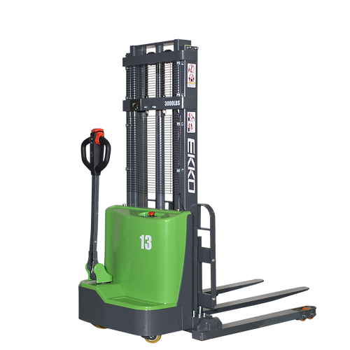 EKKO EB13C-98Li Lithium Straddle Stacker - 2800lb Capacity