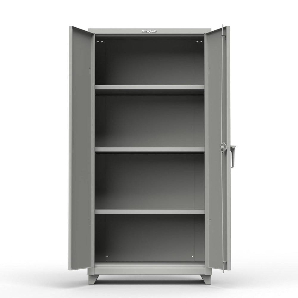 Extra Heavy Duty 14 GA Cabinet with 3 Shelves - Strong Hold