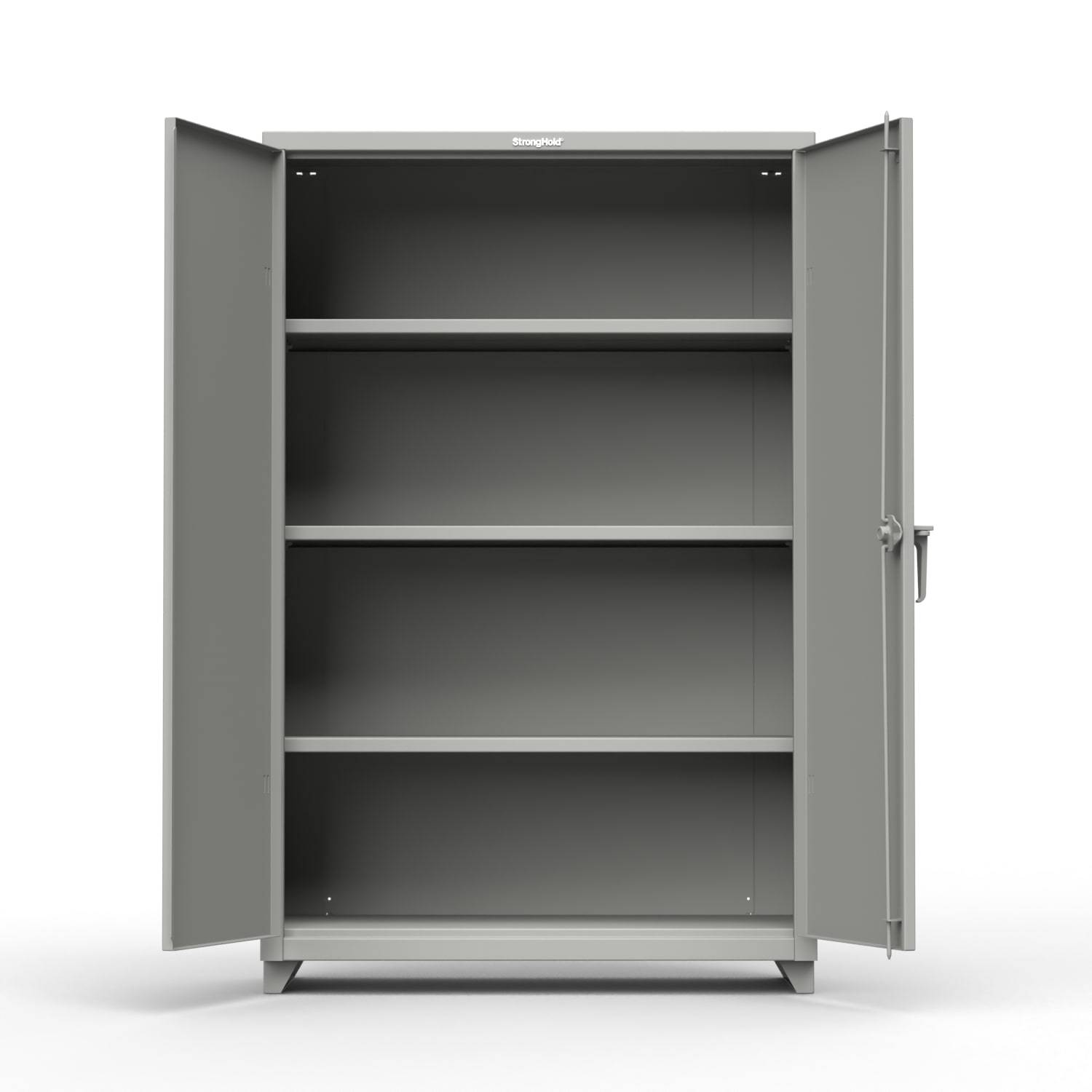 Extra Heavy Duty 14 GA Cabinet with 3 Shelves - Strong Hold