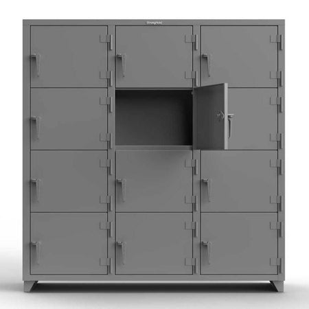 Extra Heavy Duty 14 GA 4-Tier Locker - Strong Hold