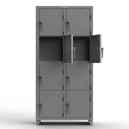 Extra Heavy Duty 14 GA 4-Tier Locker - Strong Hold