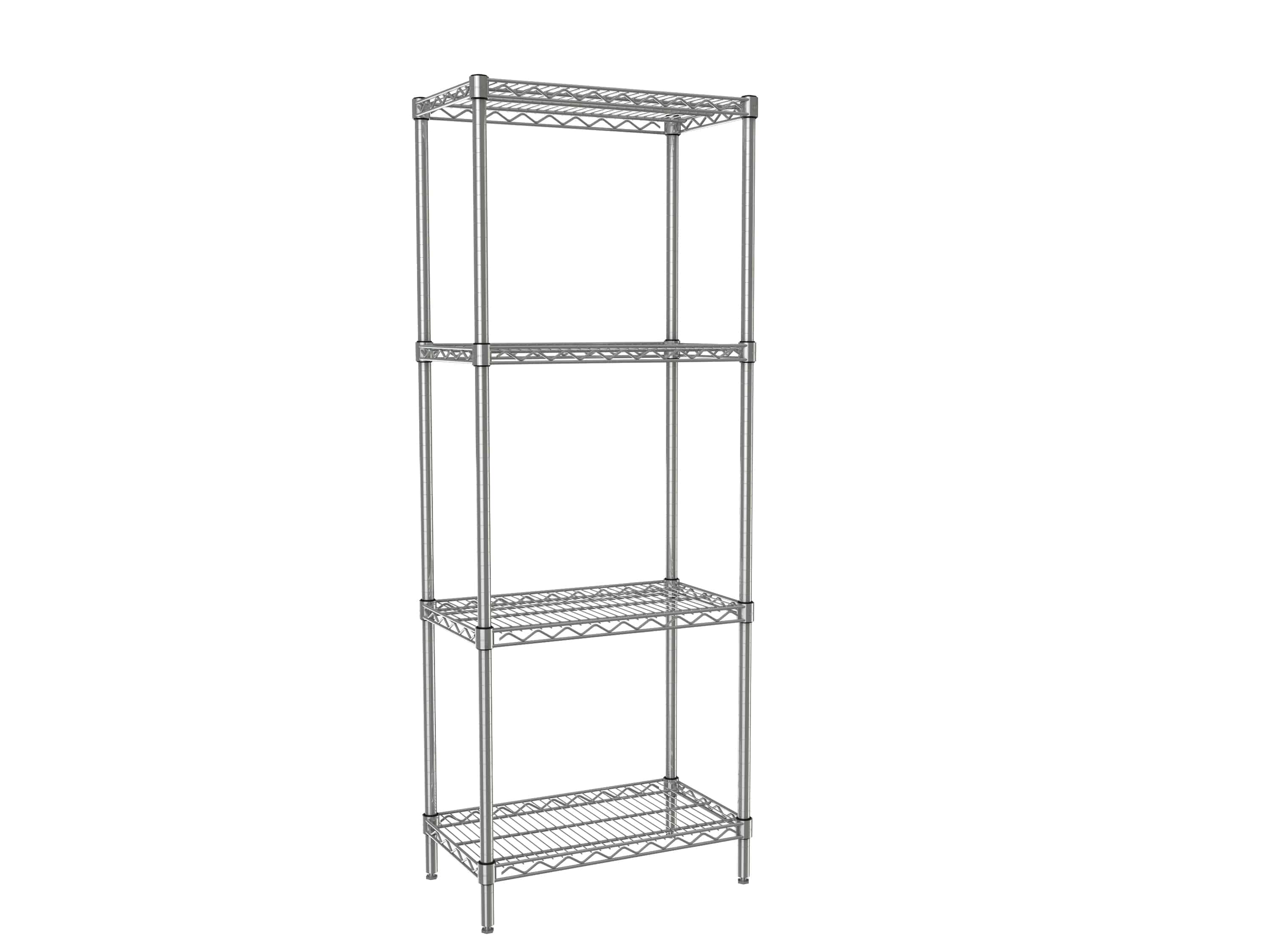 Starter Shelf, Chrome, 4-Tier - Tarrison