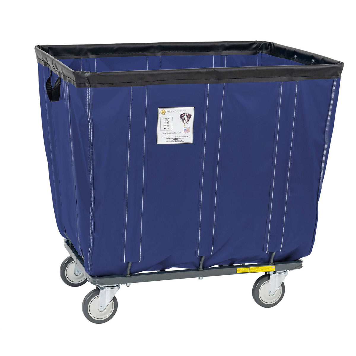 Vinyl Basket Truck with Antimicrobial Liner - 20 Bushel - R&B Wire