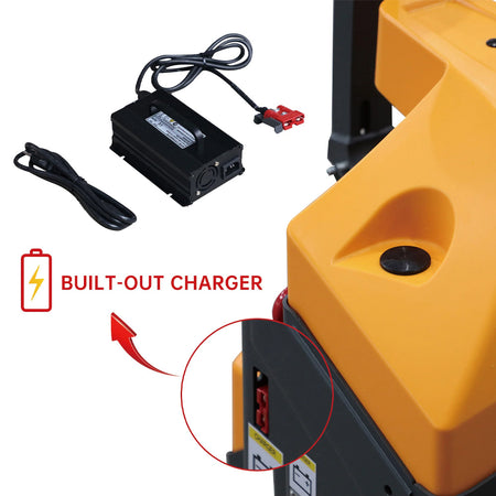 Full Electric Pallet Jack with Emergency Key Switch, 3300-4400lbs Cap. - Apollo Forklift