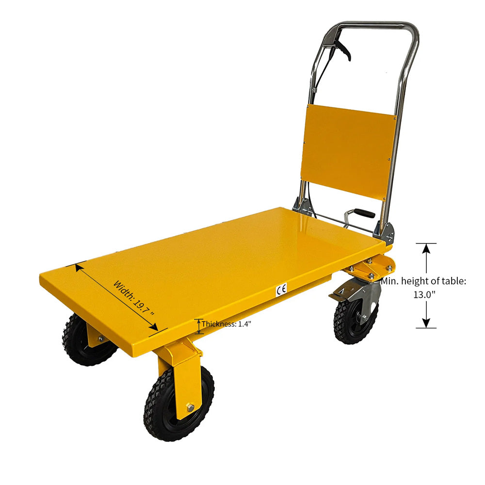 Single Scissor Lift Table, 330 to 1760 lbs, 29" to 39.5" Lifting Height - Apollo Forklift