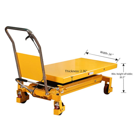 Single Scissor Lift Table, 3300 lbs, 39.4" Lifting Height - Apollo Forklift