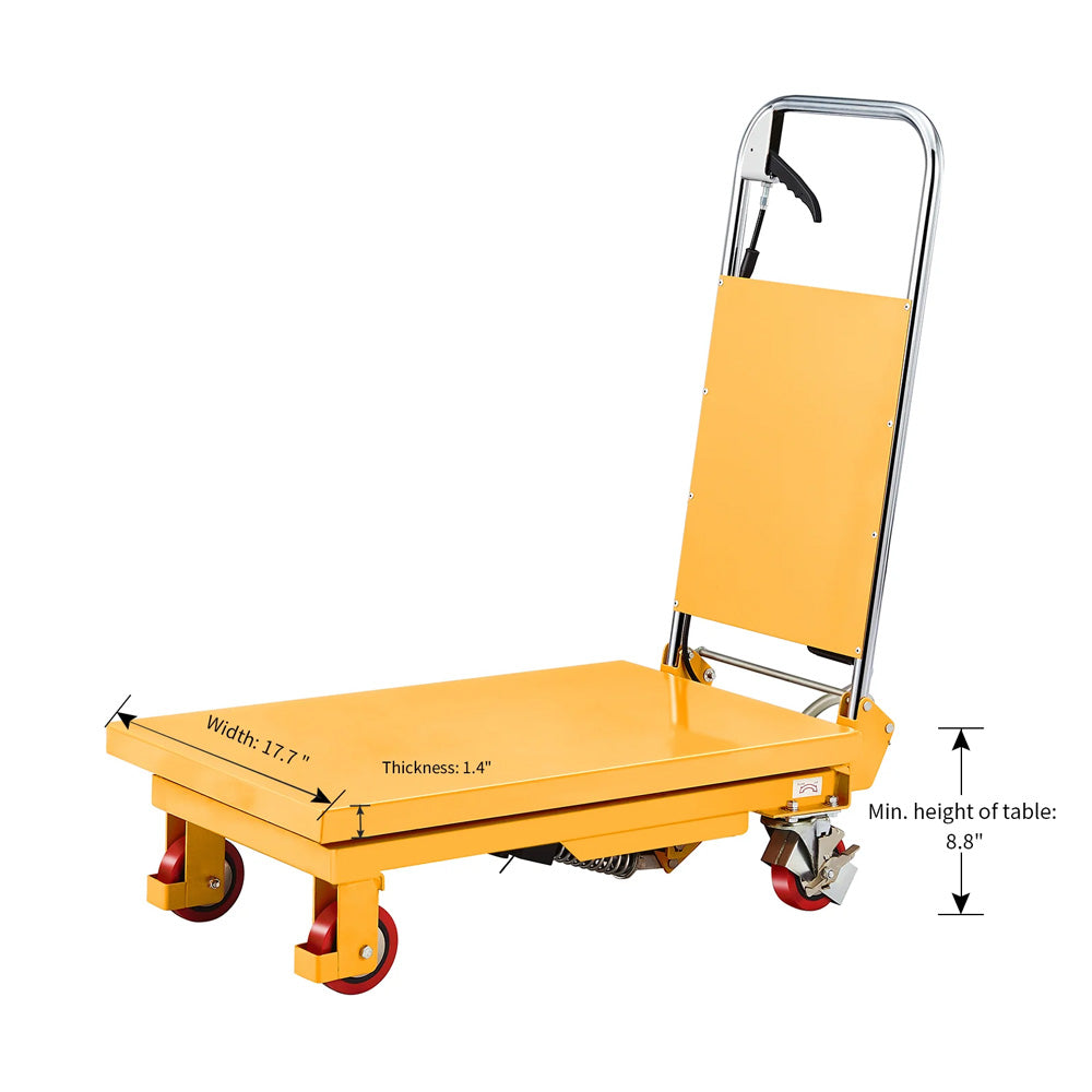 Single Scissor Lift Table, 330 to 1760 lbs, 29" to 39.5" Lifting Height - Apollo Forklift