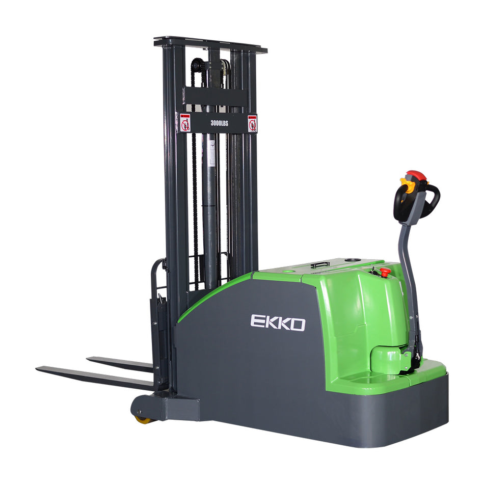 EKKO EK14C-130Li Lithium Counterbalanced Walkie Stacker - 3000 lbs Capacity