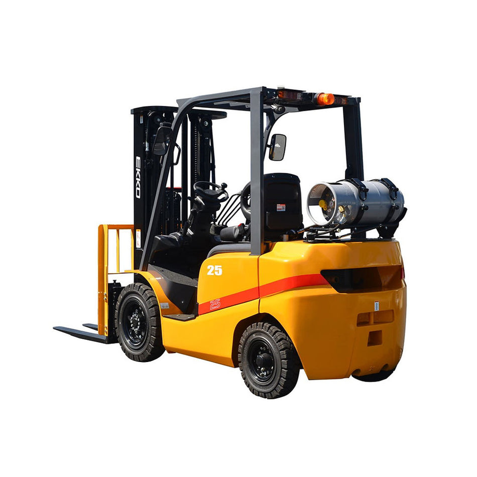 EKKO EK25TLP Forklift with Solid Pneumatic Tires - 5000 lbs Capacity