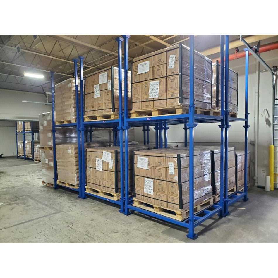 High-Capacity Portable Stack Racks - Maximize Storage Efficiency