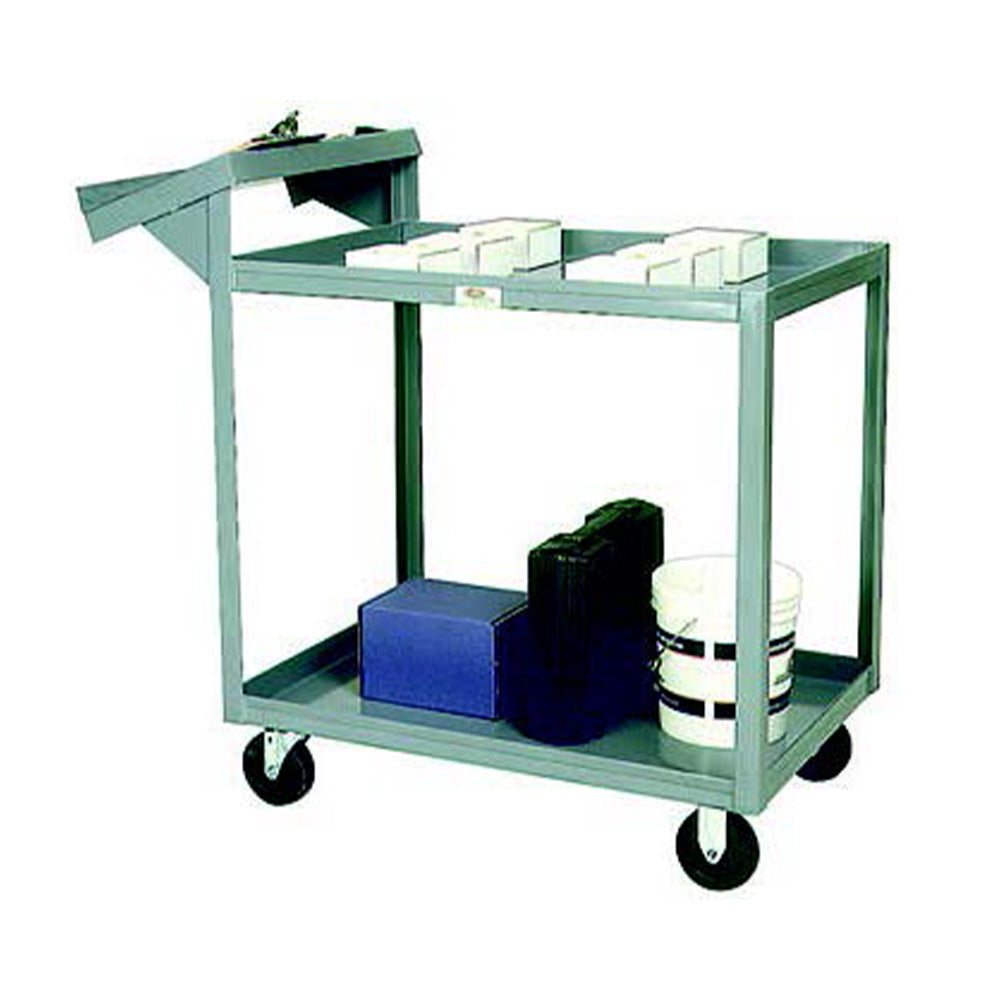 Efficient Order Picking Truck - 600 lbs Capacity, 2 Steel Shelves ...