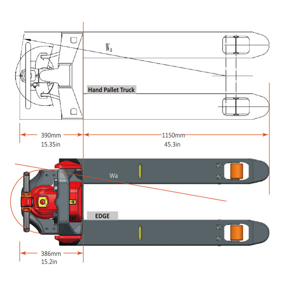 EDGE Powered Pallet Jack 4500 lb. Capacity - Noblelift