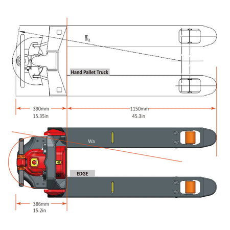 EDGE Powered Pallet Jack 4500 lb. Capacity - Noblelift