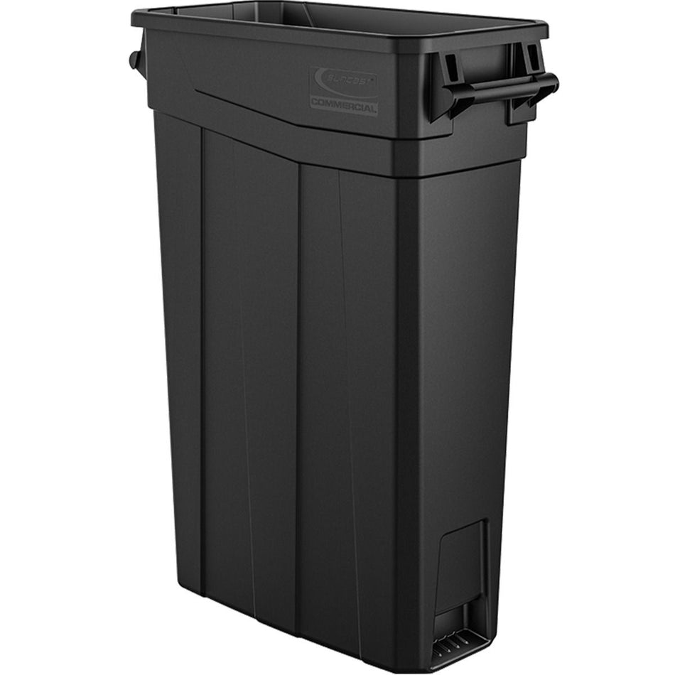 23 Gallon Resin Slim Trash Can With Handles - Suncast Commercial