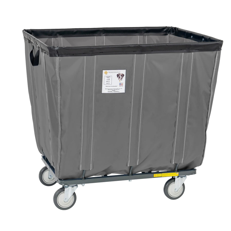 Vinyl Basket Truck with Antimicrobial Liner - 16 Bushel