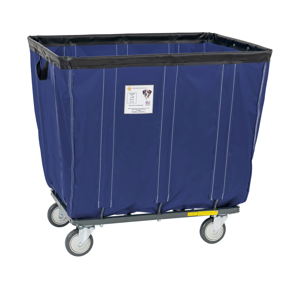 Vinyl Basket Truck with Antimicrobial Liner - 6 Bushel