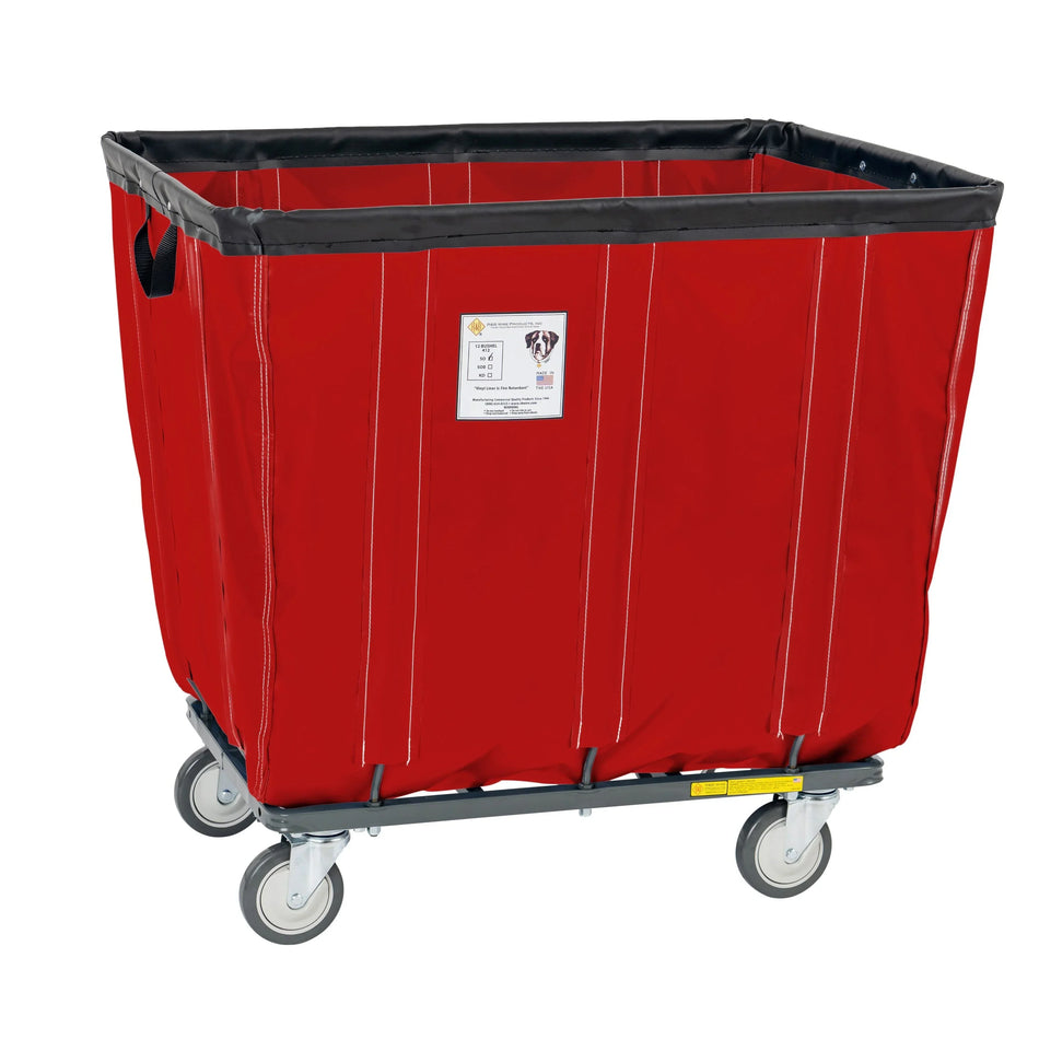 Vinyl Basket Truck with Antimicrobial Liner - 6 Bushel