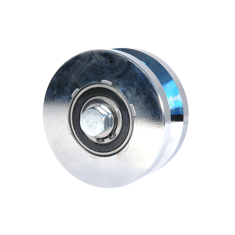 Super Heavy Duty Steel Chrome Plated V-Groove Wheel, 3000 lbs. Capacity - DH International