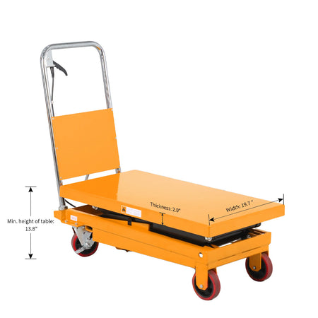 Double Scissor Lift Table, 330-1760 lbs, 43"-59" Lifting Height - Apollo Forklift