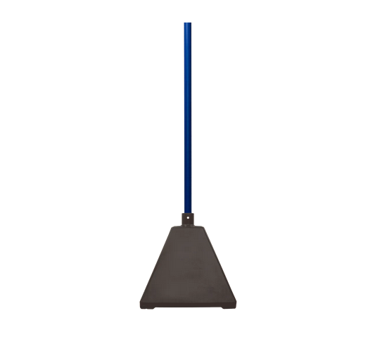 Pyramid Sign Base, Base Color: BluePost Color: Brown