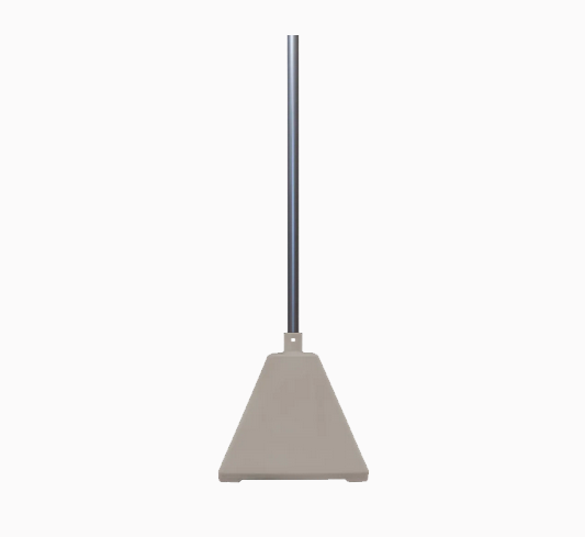 Pyramid Sign Base, Base Color: SilverPost Color: 402Gray