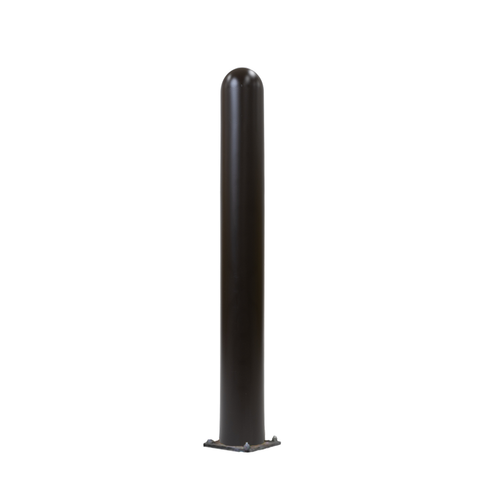 Brown Steel Bollard and Cover