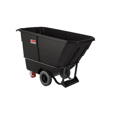 1/2 Cubic Yard, Standard Duty Tilt Truck, Black - Suncast Commercial