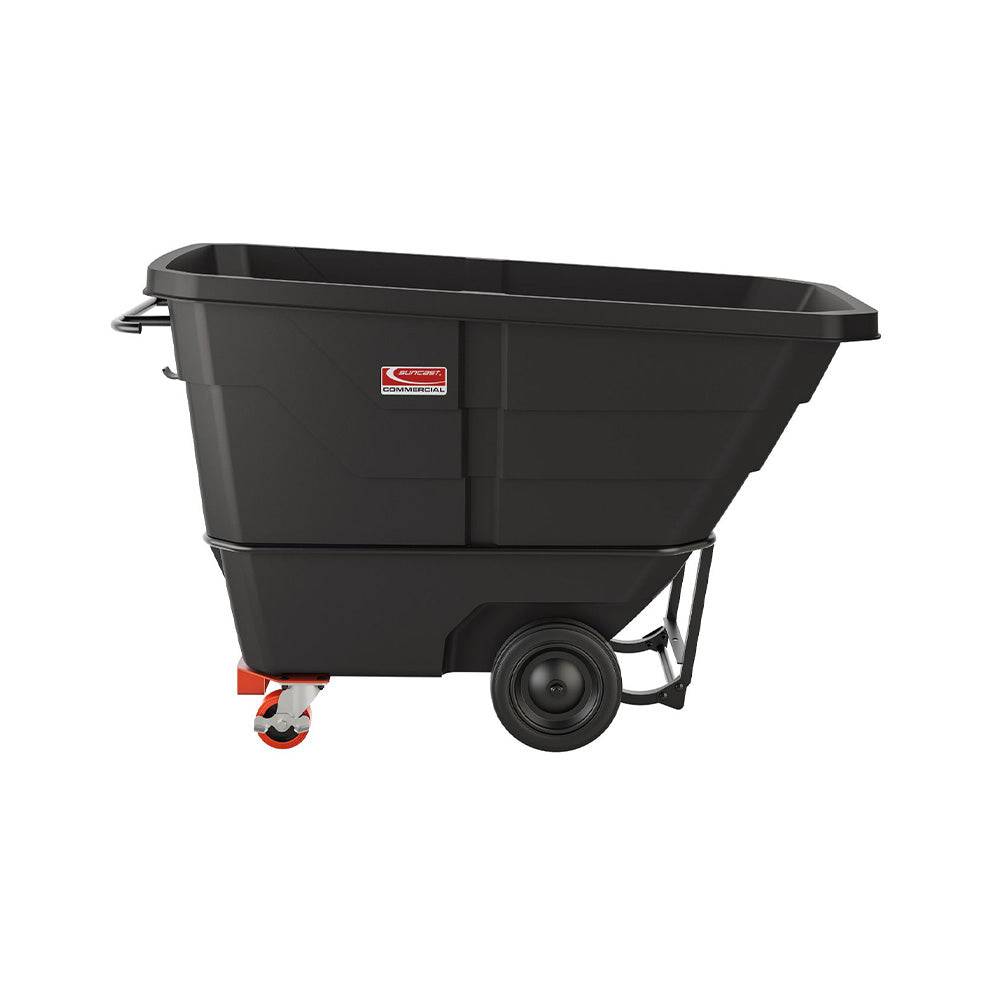 1 Cubic Yard, Standard Duty Tilt Truck, Black - Suncast Commercial