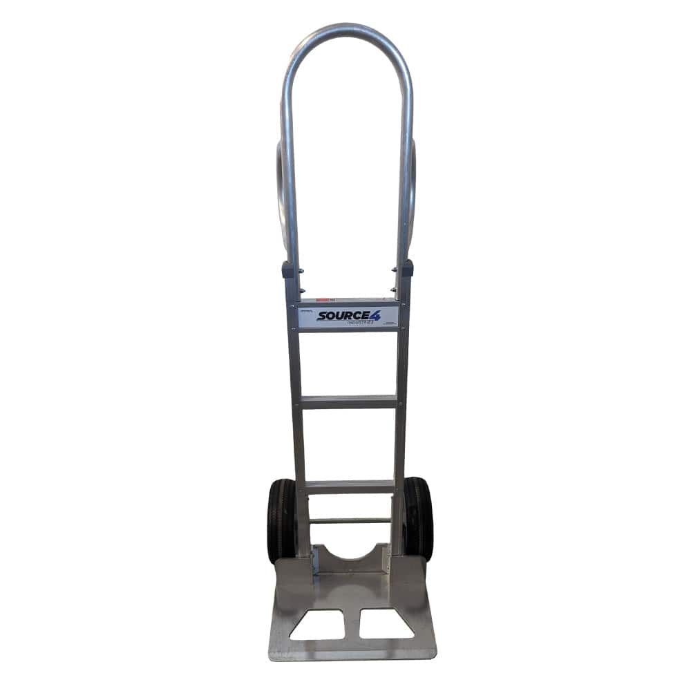 B&P Ergo-Grip Aluminum Hand Truck with Non-Marking Wheels - B&P Manufacturing