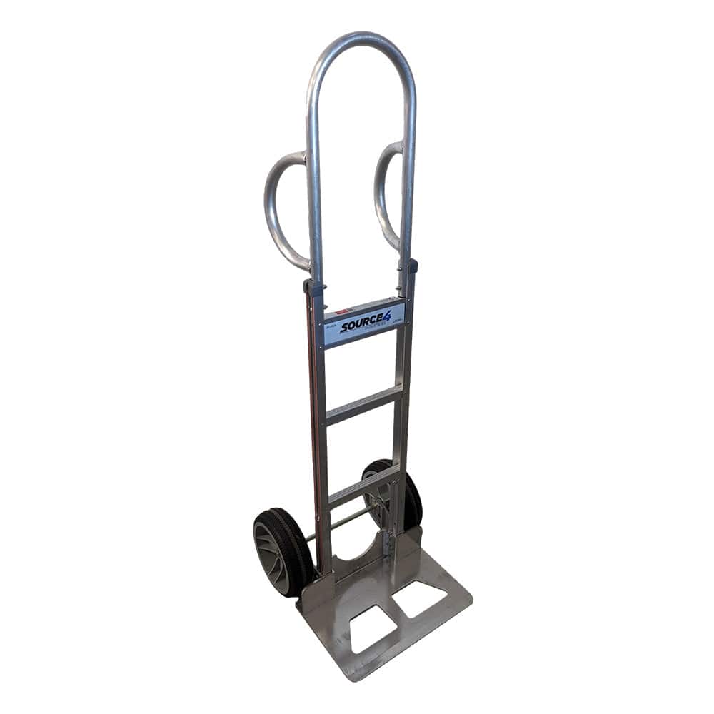 B&P Ergo-Grip Aluminum Hand Truck with Non-Marking Wheels - B&P Manufacturing