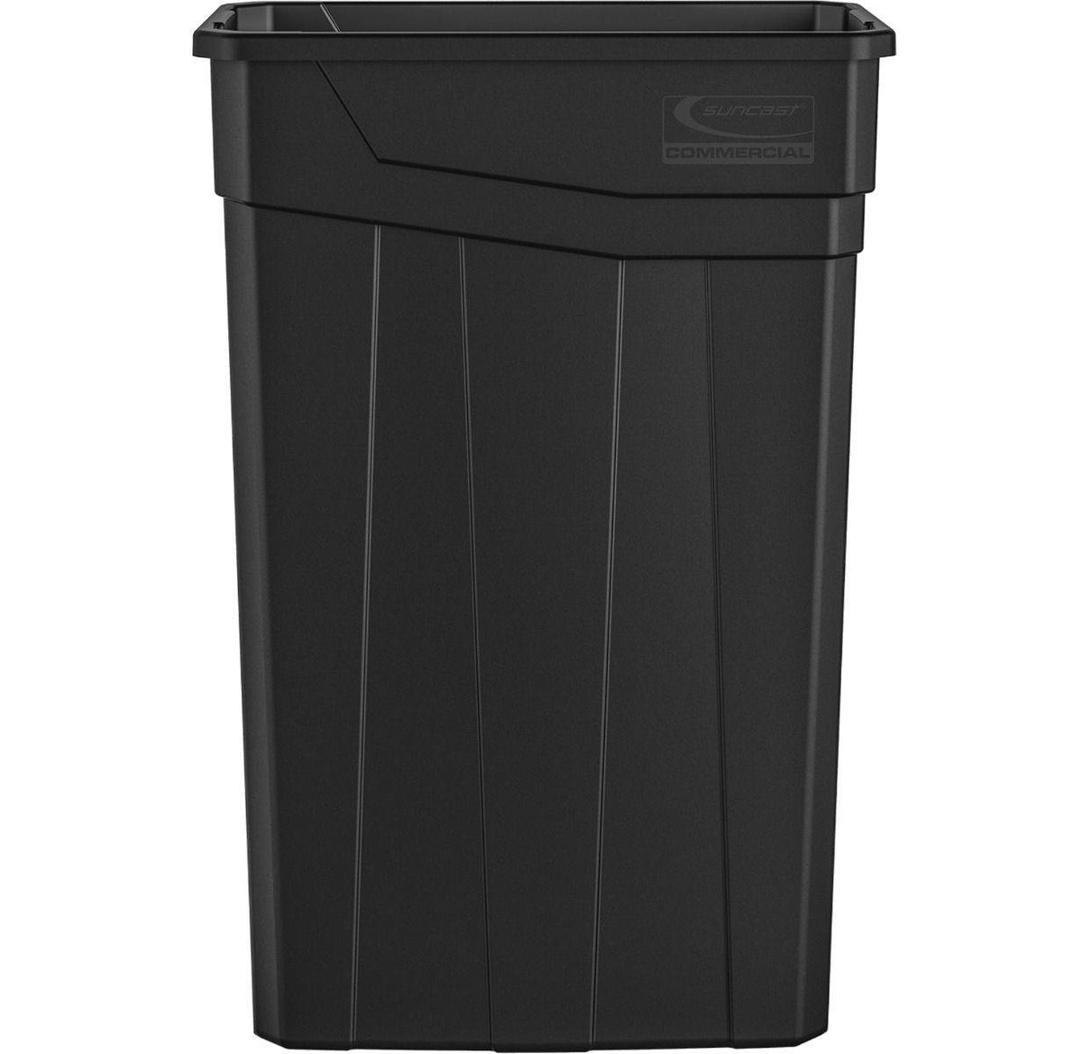 23 Gallon Resin Slim Trash Can - Gray - Suncast Commercial