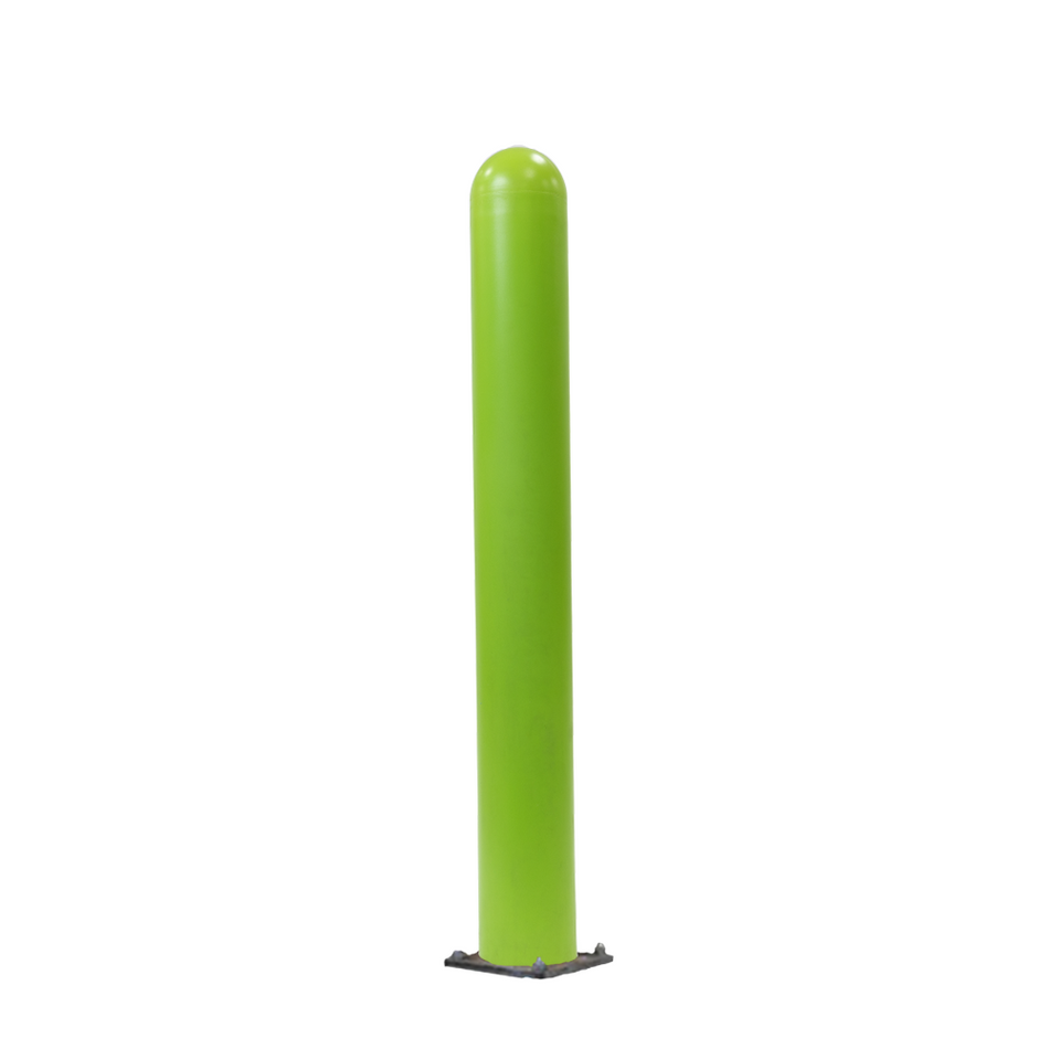 Lime Green Steel Bollard and Cover