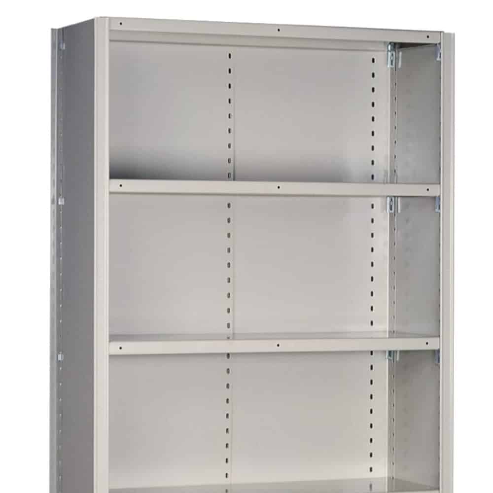 8000 Series Closed Steel Shelving with 5 Shelves - 22 Gauge - Medium-Duty - Lyon