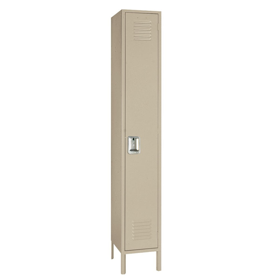 Single Tier 12"w x 18"d x 78"h Standard Metal Locker 1 Wide - Lyon