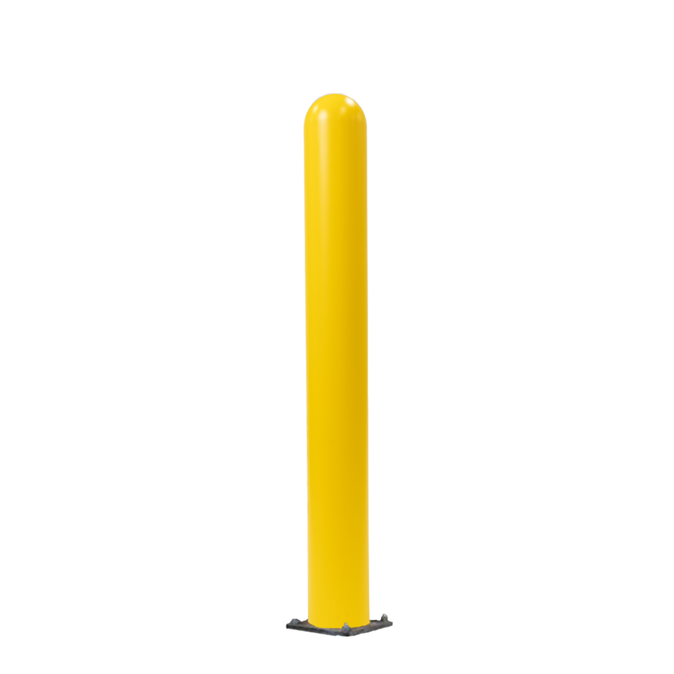 Yellow Steel Bollard and Cover