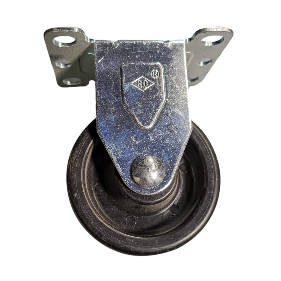 3" x 1-1/4" Polyolefin Wheel Rigid Caster - 250 lbs. Capacity - Durable Superior Casters