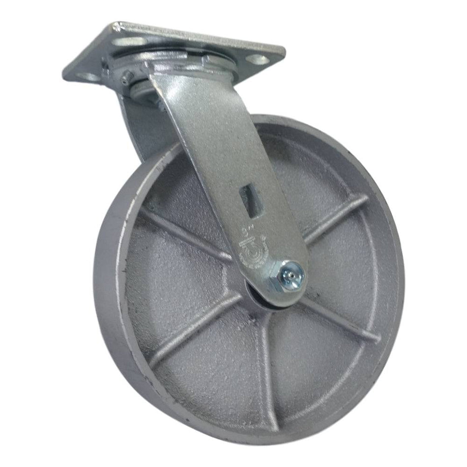 8" x 2" Semi-Steel Wheel Swivel Caster - 1250 lbs. capacity - Durable Superior Casters