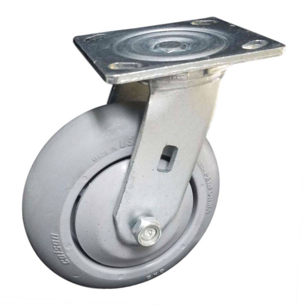 6" x 2" Colson Performa Wheel Swivel Caster w/ Thread Guards 450 lbs. Cap. - Colson