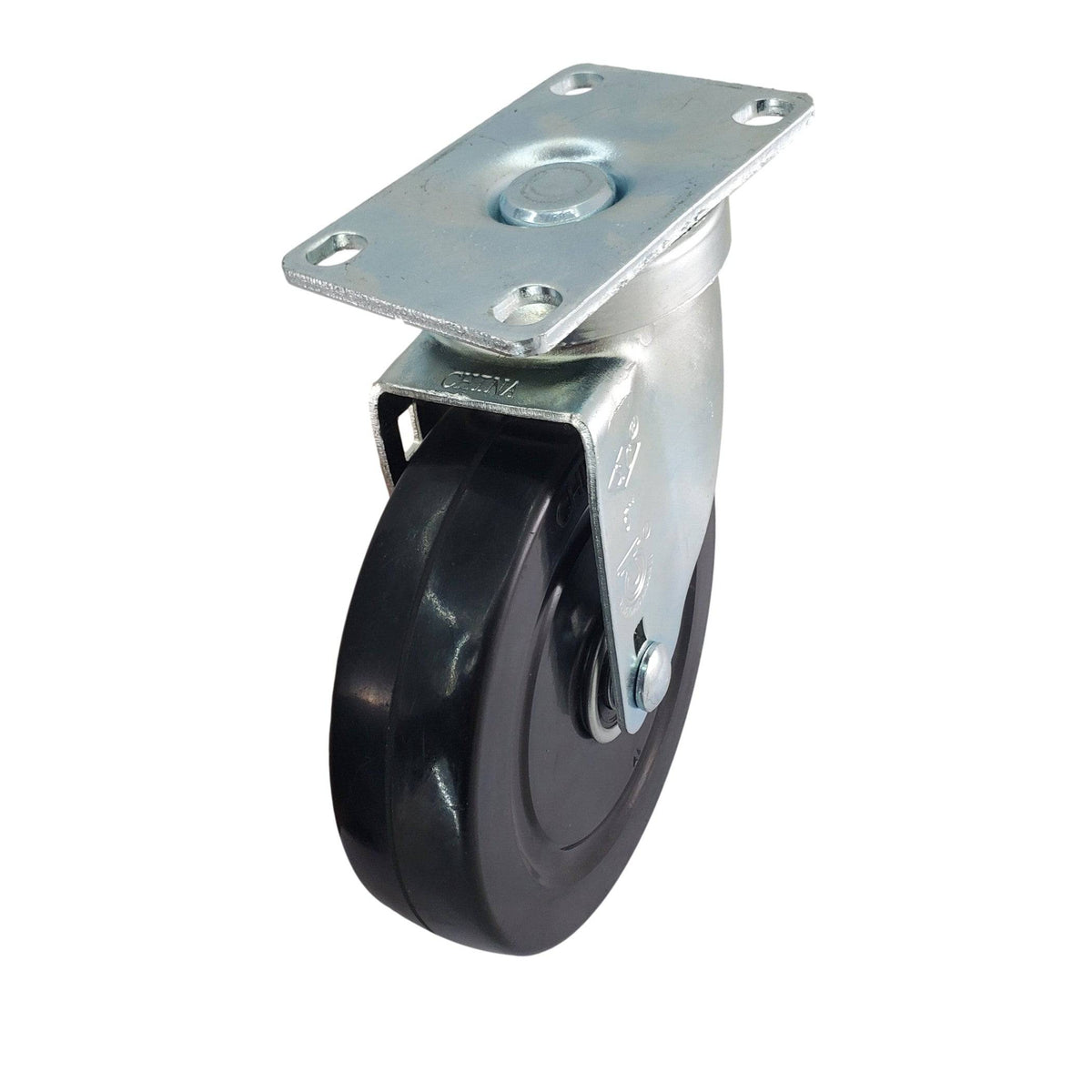 5" x 1-1/4" Hard Rubber Wheel Swivel Caster - 350 lbs. Capacity - Durable Superior Casters