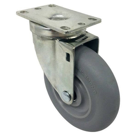 5" x 1-1/4" Element Wheel Swivel Caster - 250 lb. Cap - Durable Superior Casters